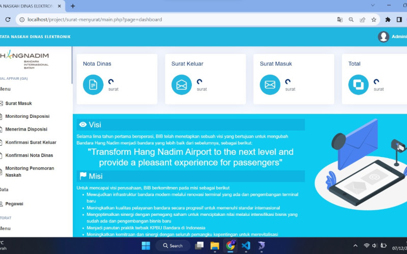 Aplikasi E-Office di Bandra Hang Nadim Batam